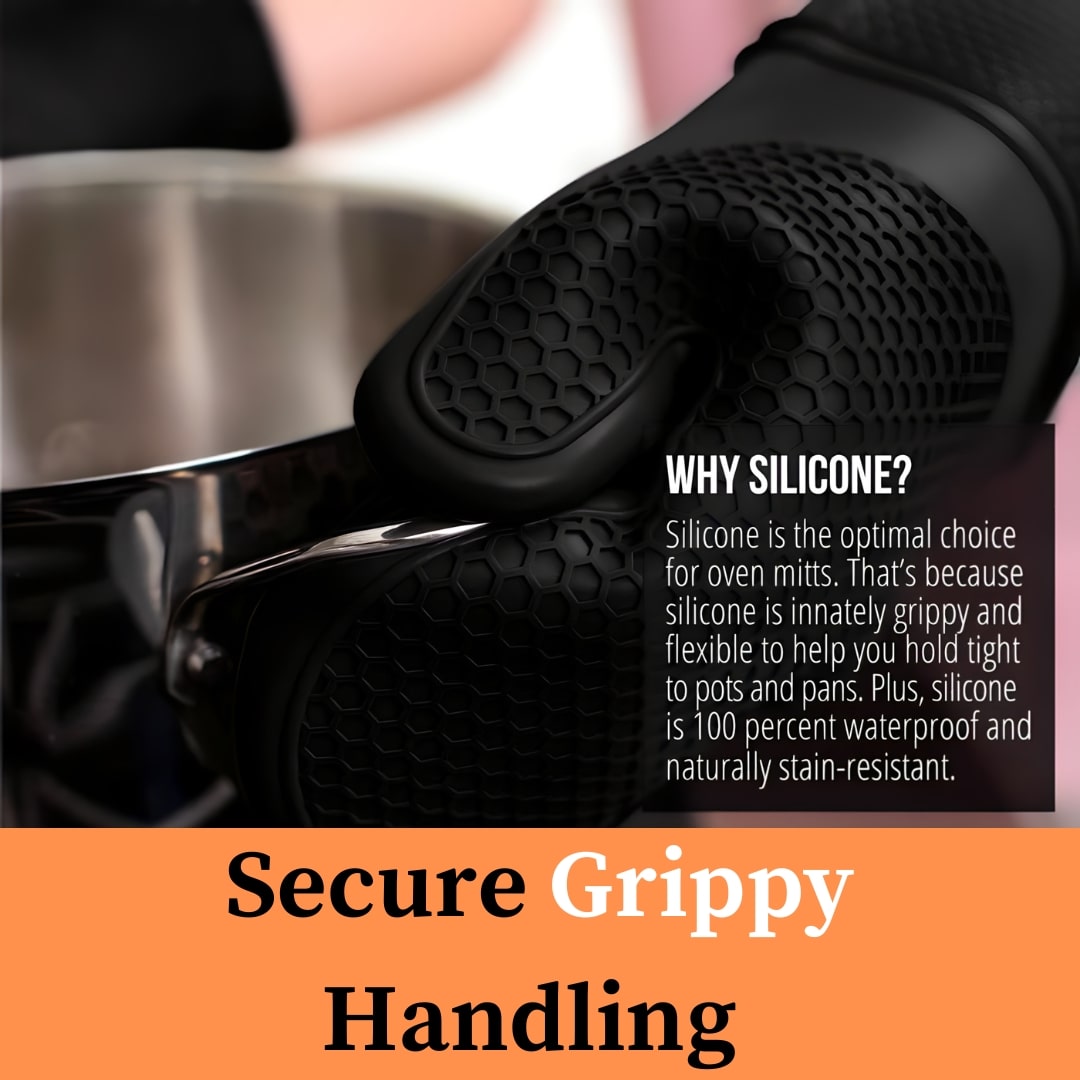 The Soft Inner Silicone Oven Mitts