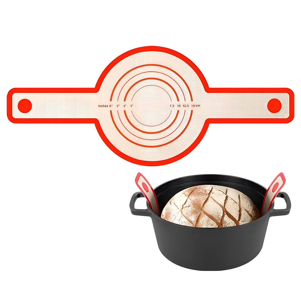 The Dutch Oven Bread Sling Hand Saver Kitchen Soufflé