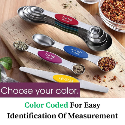 The Magnetic & Color Coded Measuring Spoon Set