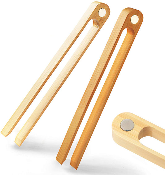 Bamboo Toaster Tongs (2 Pack)