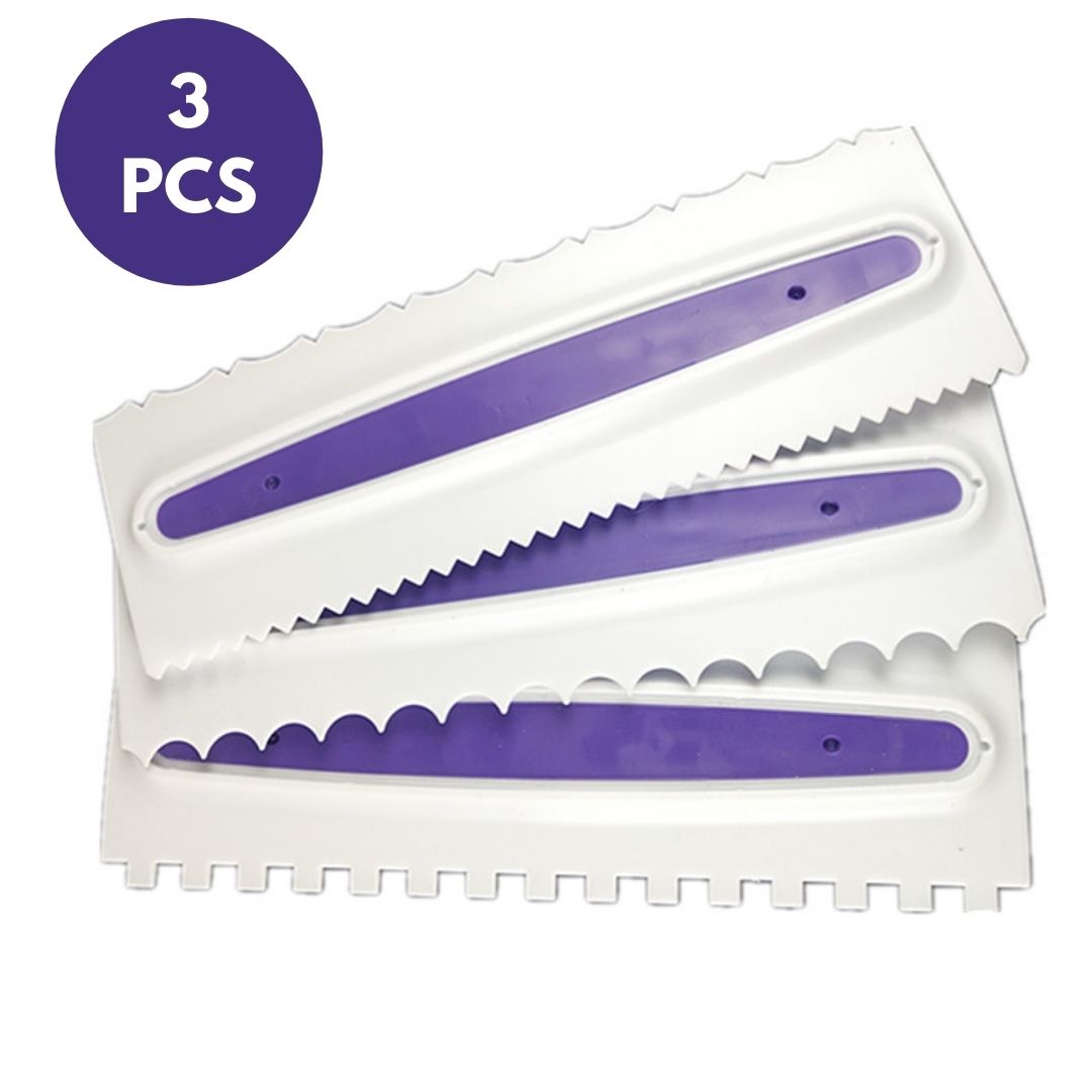 The Icing Smoother Combs (3 Pcs Set)