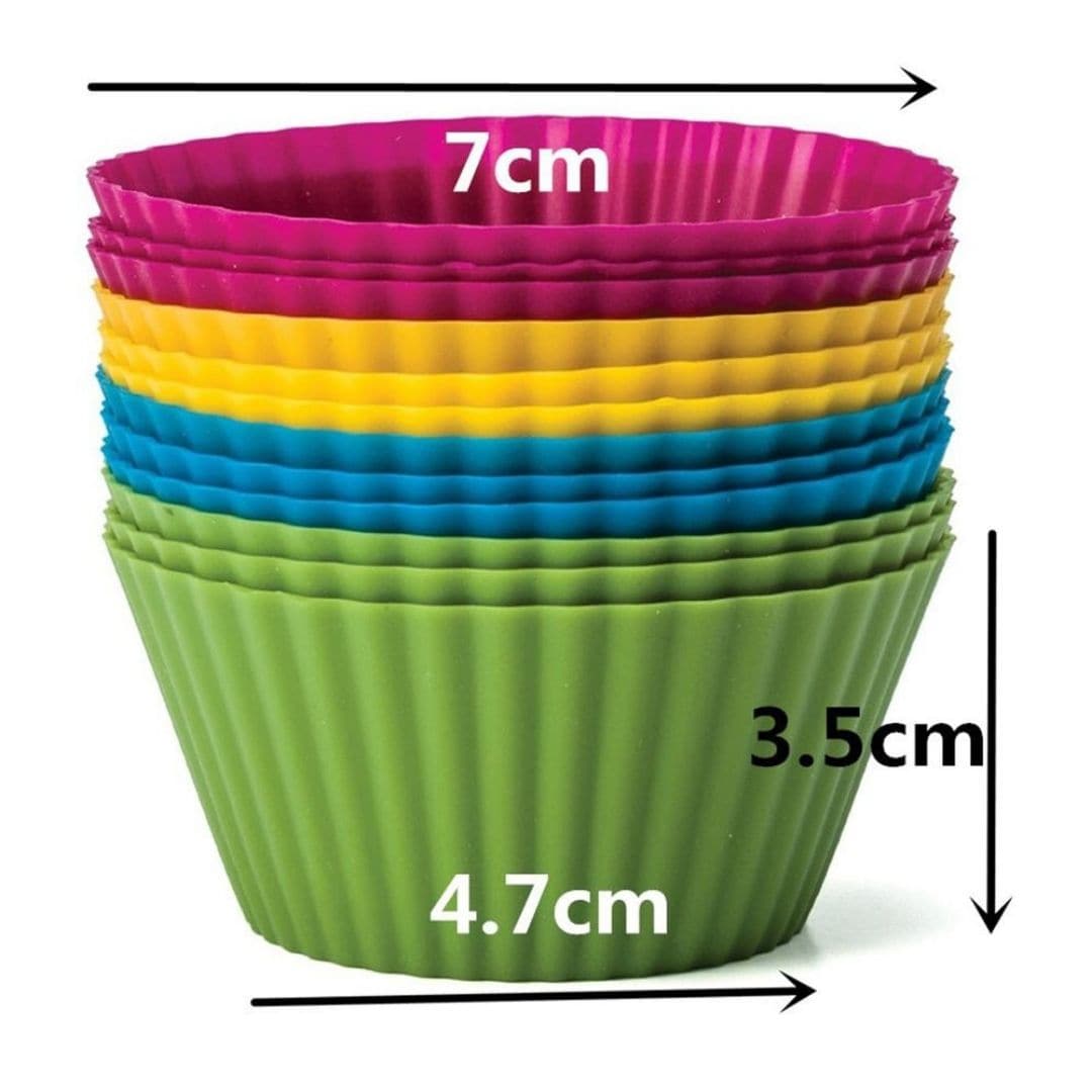 Silicone Cupcake Moulds (12pcs)